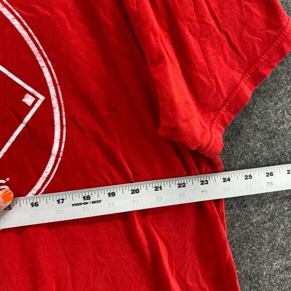 Genuine Merchandise T-Shirt Men XL Red Crew Neck Short Sleeve Pullover STL - Picture 6 of 9